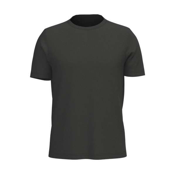 M SS Semi-Fitted Crew Tee - Coverstitch - Element R - Black