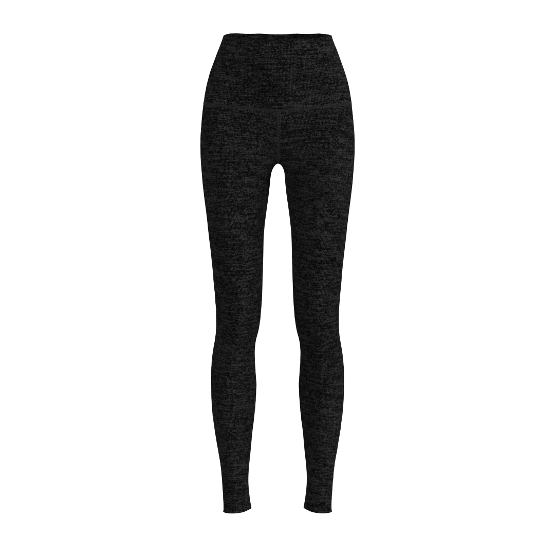 BA001A - Signature Legging - Luxe Heather - Charcoal