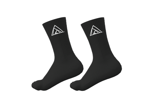 Everesting - TKA007 - Unisex Calf Sock 2 Pack - Plush - Black