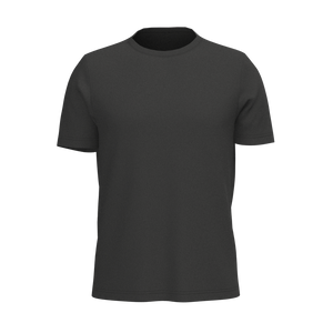 M SS Semi-Fitted Crew Tee - Coverstitch - Element R - Black