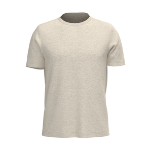 TKM015 - M SS Crew Tee - Coverstitch - Element R - Sand Heather