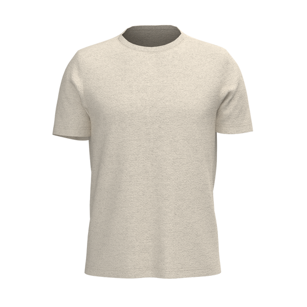 TKM015 - M SS Crew Tee - Coverstitch - Element R - Sand Heather