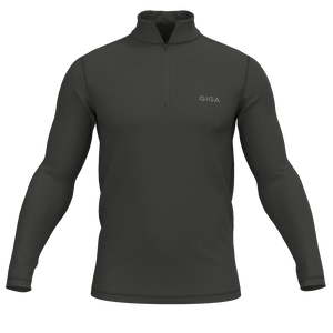 GIGA - TKM047 - M Half-Zip Pullover-Yoke - Flow - Black