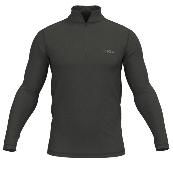 GIGA - TKM047 - M Half-Zip Pullover-Yoke - Flow - Black