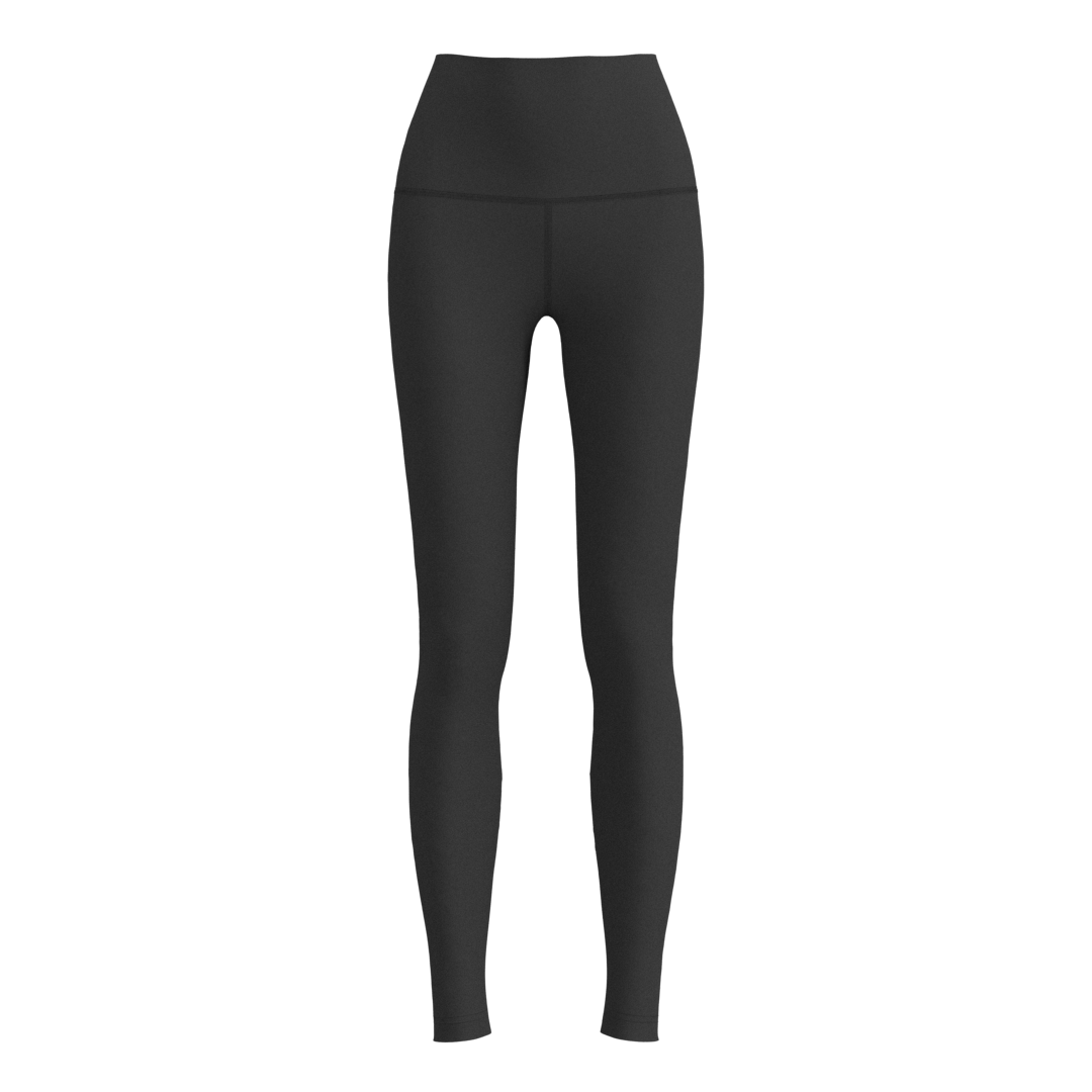 W No-Outseam Legging - 4 WB - Luxe Brushed R - Black – Tokalon Clothing