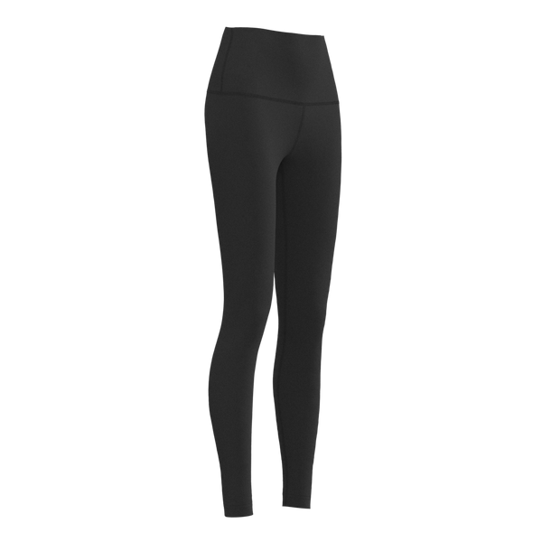 W No-Outseam Legging - 4" WB - Luxe Brushed R - Black