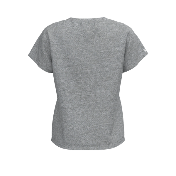 BODYBAR Pilates - TKW041 - W Boxy Tee - Element R - Heather Grey