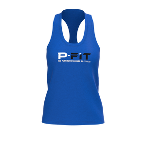 P-Fit - TKW047 - W Straight Hem Racerback Tank - Element - Blue