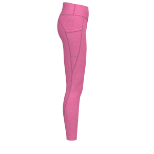 MedusaFit - TKW052 - W Pocket Legging - Luxe Brushed R - Carmine Rose Flowers