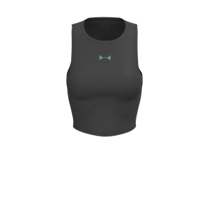 BODYBAR Pilates - TKW069 - W Performance Seam Tank - Luxe Brushed R - Black