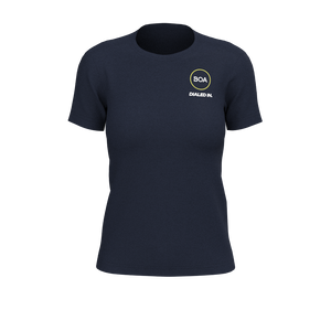 BOA - TKW075 - W SS Semi-Fitted Crew Tee - Coverstitch - Element R - Navy Blazer