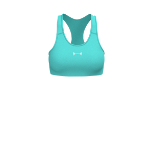 BODYBAR Pilates - TKW085 - W Racerback Bra - Luxe Brushed R - Blue Radiance