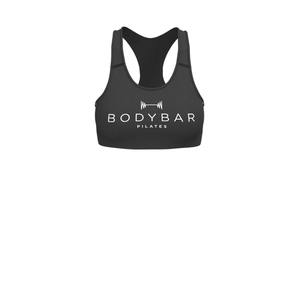 BODYBAR Pilates - TKW085 - W Racerback Bra - Luxe Brushed R - Black
