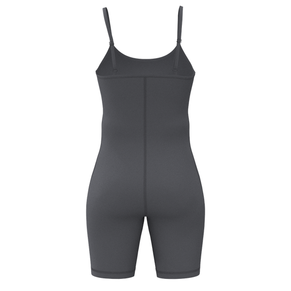 Recreation Sweat - TKW094 - W Spaghetti Romper-Cups - Luxe Brushed R - Quiet Shade/Charcoal