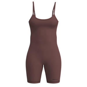 Recreation Sweat - TKW094 - W Spaghetti Romper-Cups - Luxe Brushed R - Marron/Rosewood