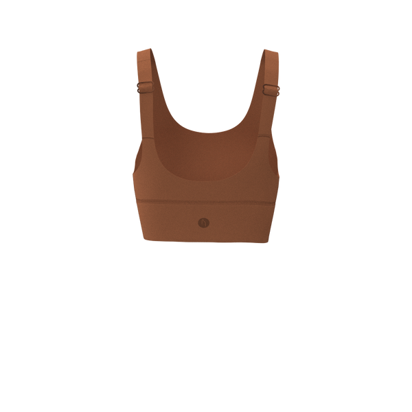 wayre - TKW095 - W Longline Scoop Bra - Cups - Luxe Brushed R - Clay