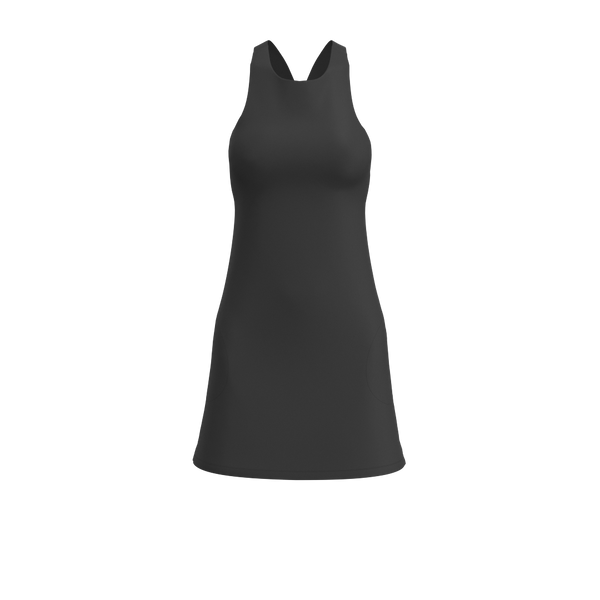 W Tank Dress - Pockets - Luxe Brushed R - Black