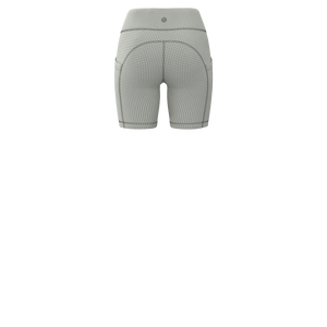 wayre - TKW107 - W Pocket Biker Short - 6.5" - Luxe Brushed R - Sage Plaid