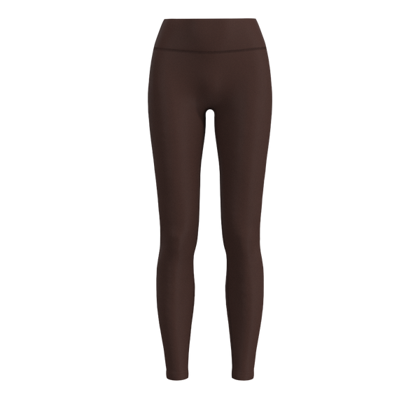 Recreation Sweat - TKW111 - W No-Front Seam Legging - 3" WB - Luxe Brushed R - Chicory Coffee