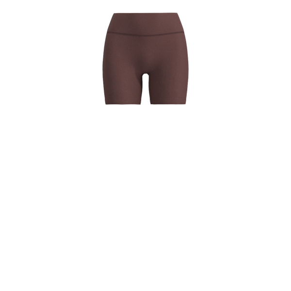 Recreation Sweat - TKW118 - W No-Front Seam Bike Short - 5" + 3" WB - Luxe Brushed R - Marron/Rosewood