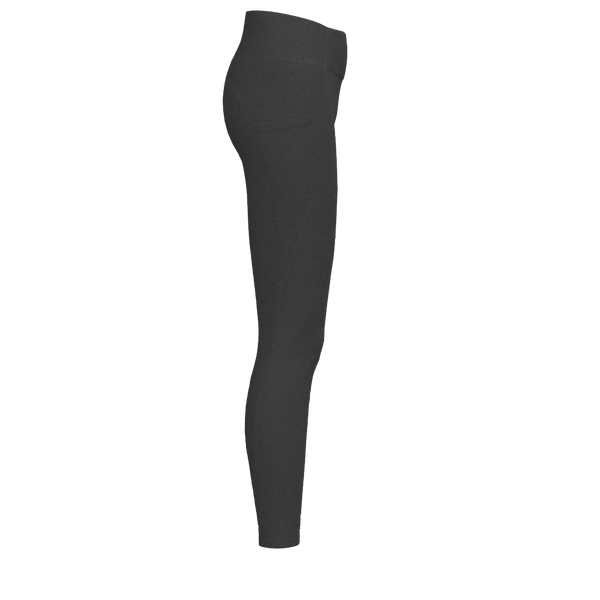 W No-Front Seam Pocket Legging - Luxe Brushed R - Black