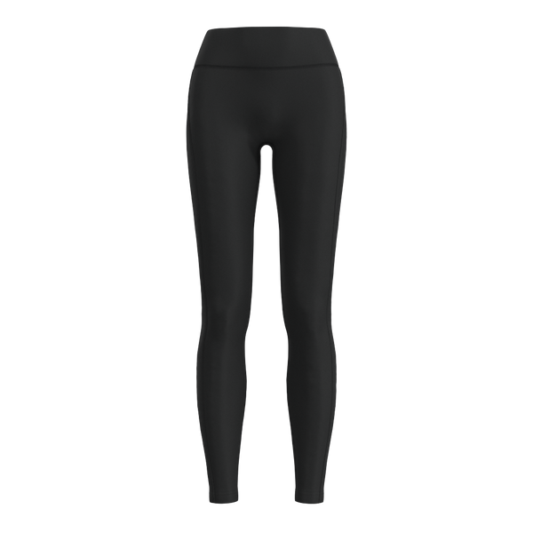 TKW134 - W Piped Legging - Luxe Brushed R - Black