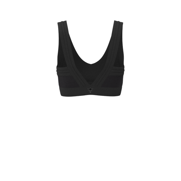 Powerhouse - TKW135 - W Piped V-Neck Bra Top - Luxe Brushed R - Black