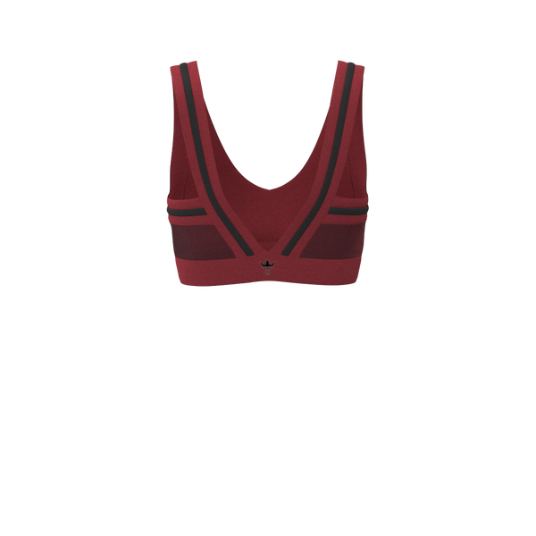 Powerhouse - TKY003 - Y Piped V-Neck Bra Top - Luxe Brushed R - Cardinal