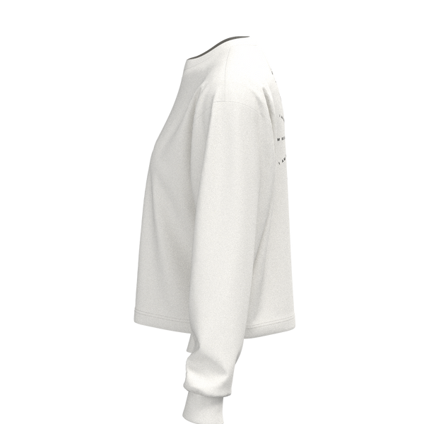 Civana - TKW147 - W LS Cropped Tee - Valencia - Snow White