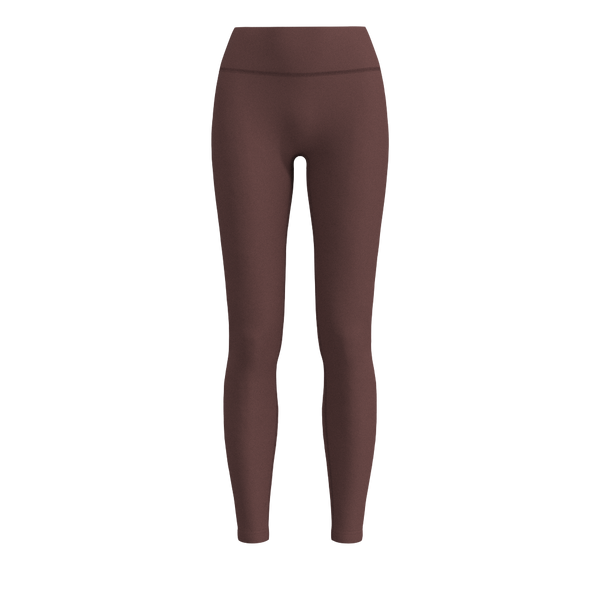 Recreation Sweat - TKW111 - W No-Front Seam Legging - 3" WB - Luxe Brushed R - Marron/Rosewood