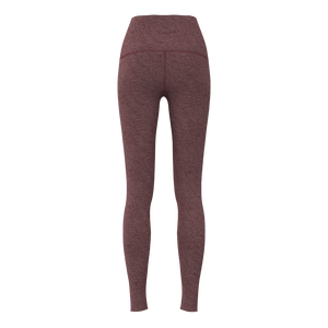 barre3 - BA001A - Signature Legging - Luxe Heather - Earth Red