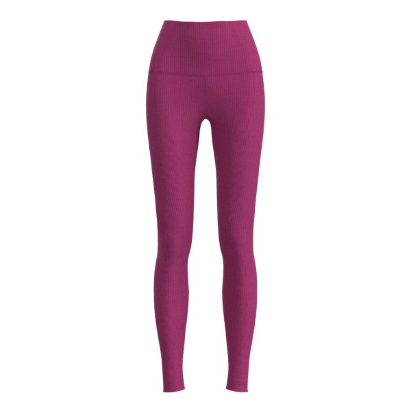 barre3 - BA001A - Signature Legging - Luxe Rib - Rose Violet