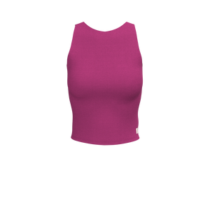 barre3 - BA022A - V-Back Bra Tank - Luxe Rib - Rose Violet