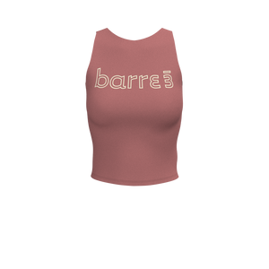 barre3 - BA022A - V-Back Bra Tank - Luxe Brushed R - Withered Rose