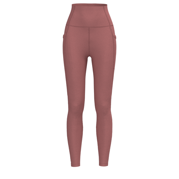 barre3 - BA010A - Signature Pocket Legging - Luxe Brushed R - Withered Rose