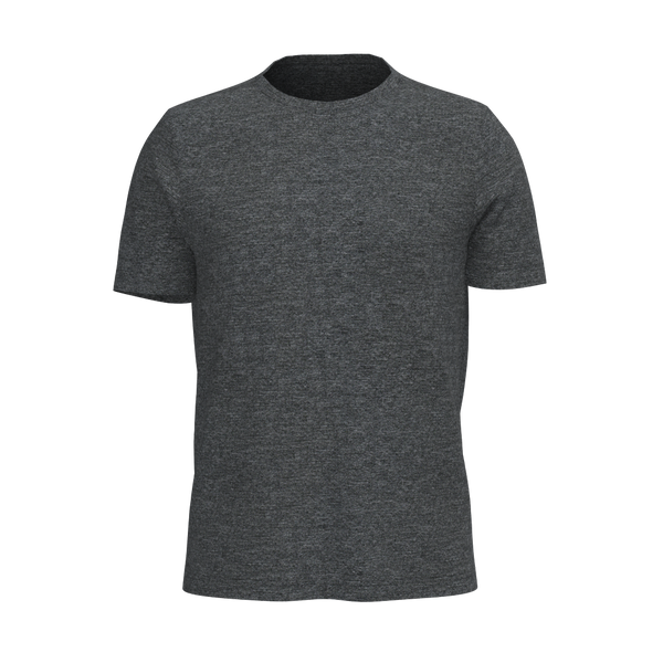 M SS Crew Tee - Coverstitch - Element Heather - Heather Charcoal