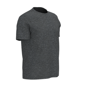 M SS Crew Tee - Coverstitch - Element Heather - Heather Charcoal