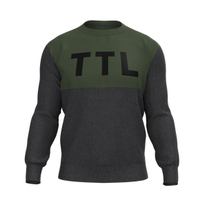 That Triathlon Life - TKM039 - M Panel Pullover - Armstrong - Olive/Charcoal
