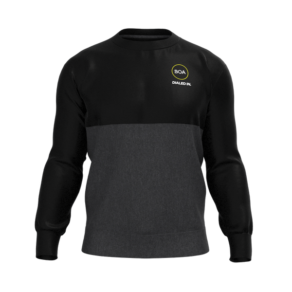 BOA - TKM039 - M Panel Crew Pullover - Armstrong - Black/Charcoal Grey