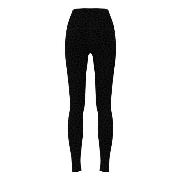 W No-Outseam Legging - 4" WB - Luxe Brushed - Leopard Grey