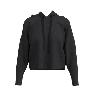 W Crop Hoodie - Armstrong - Charcoal