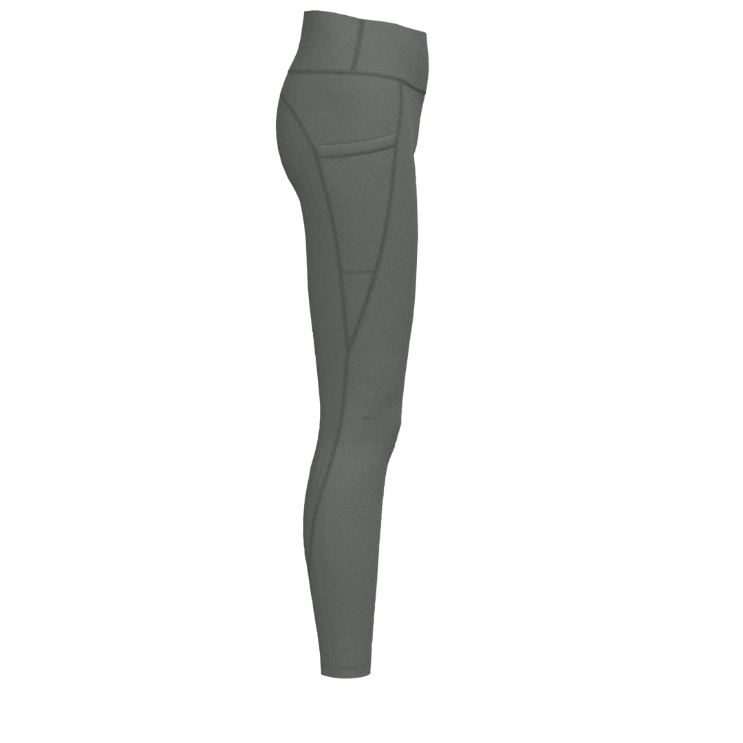 W Pocket Legging - Luxe Brushed - Castor Grey – Tokalon Clothing