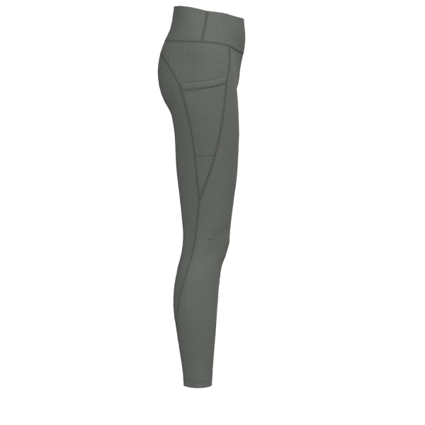 W Pocket Legging - Luxe Brushed - Castor Grey