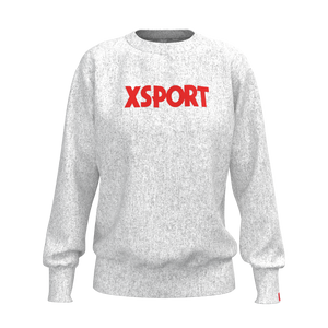 Xsport - TKW071 - W Oversize Crew Pullover - Armstrong - Heather Grey