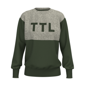 That Triathlon Life - TKW079 - W Oversize Panel Crew Pullover - Armstrong - Grey/Olive